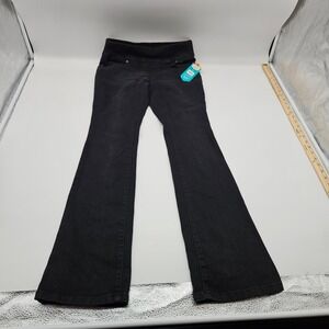 The Pioneer Woman Black Embroidered Pull On Bootcut Jeans Small 4-6 NWT